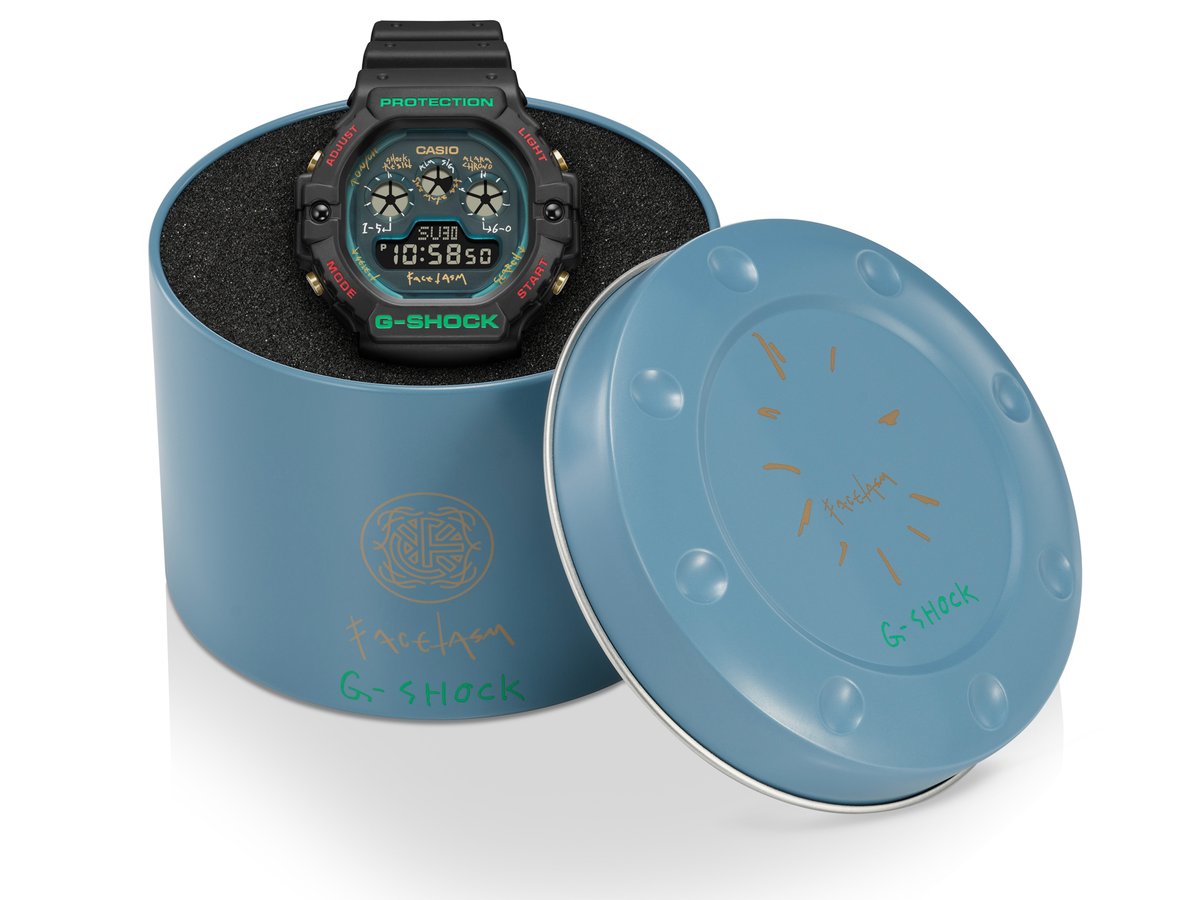 【美品】ジーショック DW-5900FA FACETASMコラボ 限定 G-SHOCK CASIO G-SHOCK DW-5900FA-1JR（FACETASM