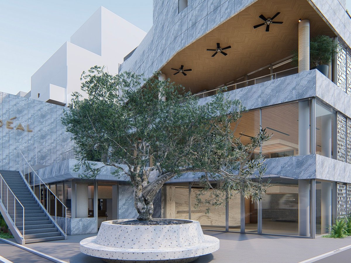 青山山水圖4 南青山にIDÉALビルが開業。館内アートワークに挾土秀平やコシノ