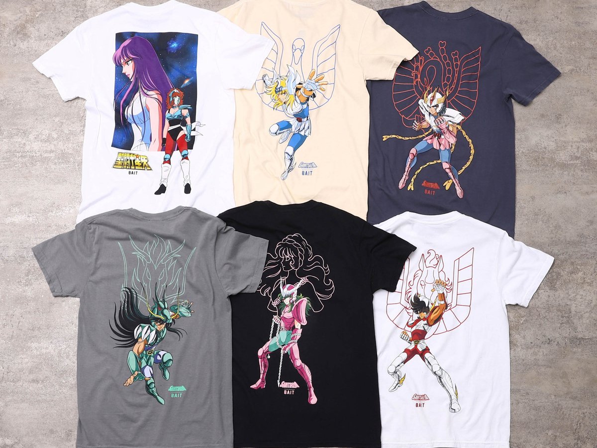 天馬星座の星矢」などTシャツ6種を展開、ベイトが聖闘士星矢とコラボ
