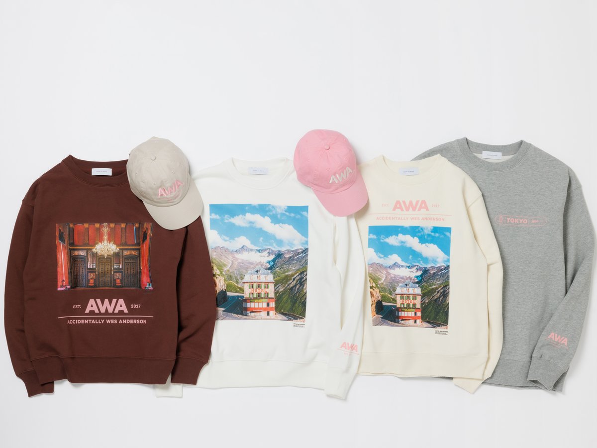 ウェス・アンダーソン 風景展 AWA 東京限定 ムービーTシャツ グッズ３点 accidentally-wes-anderson-
