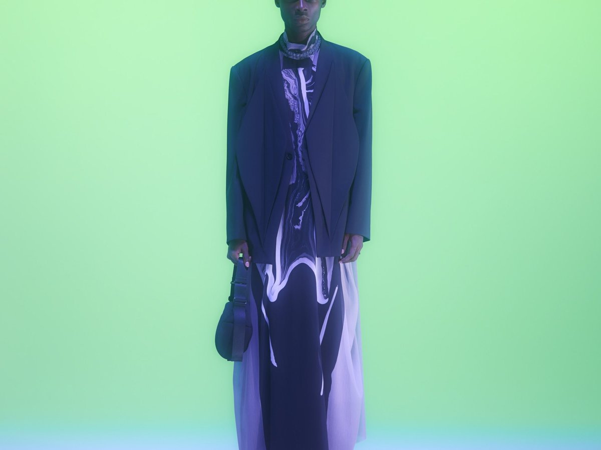 24aw 2024 HATRA ハトラ オーブス ハイネック カットソー 2 HATRA - 【24AW】Orbs Knit Sweater [morning] - オーブスニット