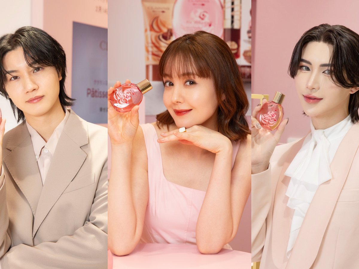 【3個セット】クラランス スプリングコレクション トリンドル玲奈、桜田通、GYUTAEが来場 「クラランス」が春