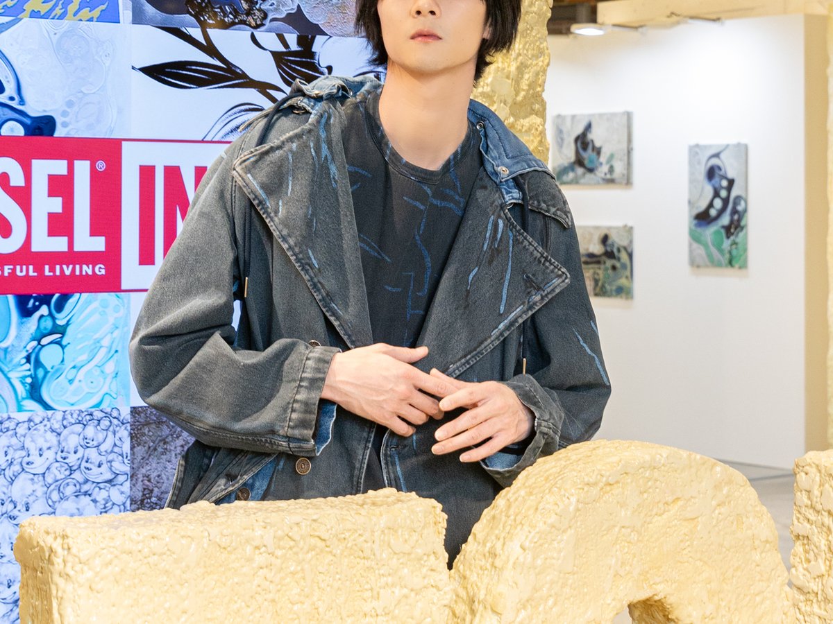 柳俊太郎が来店、ディーゼルがアートとファッションを融合した 