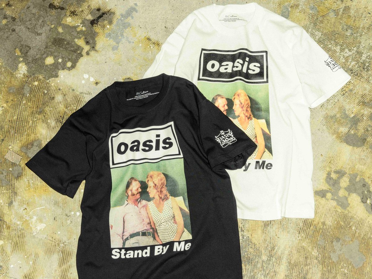 アダムエロペ oasis オアシス　Stand By Me Tシャツ　XL 新品 オアシス」の歴代ジャケットをアダム エ ロぺがTシャツに、全12柄が手