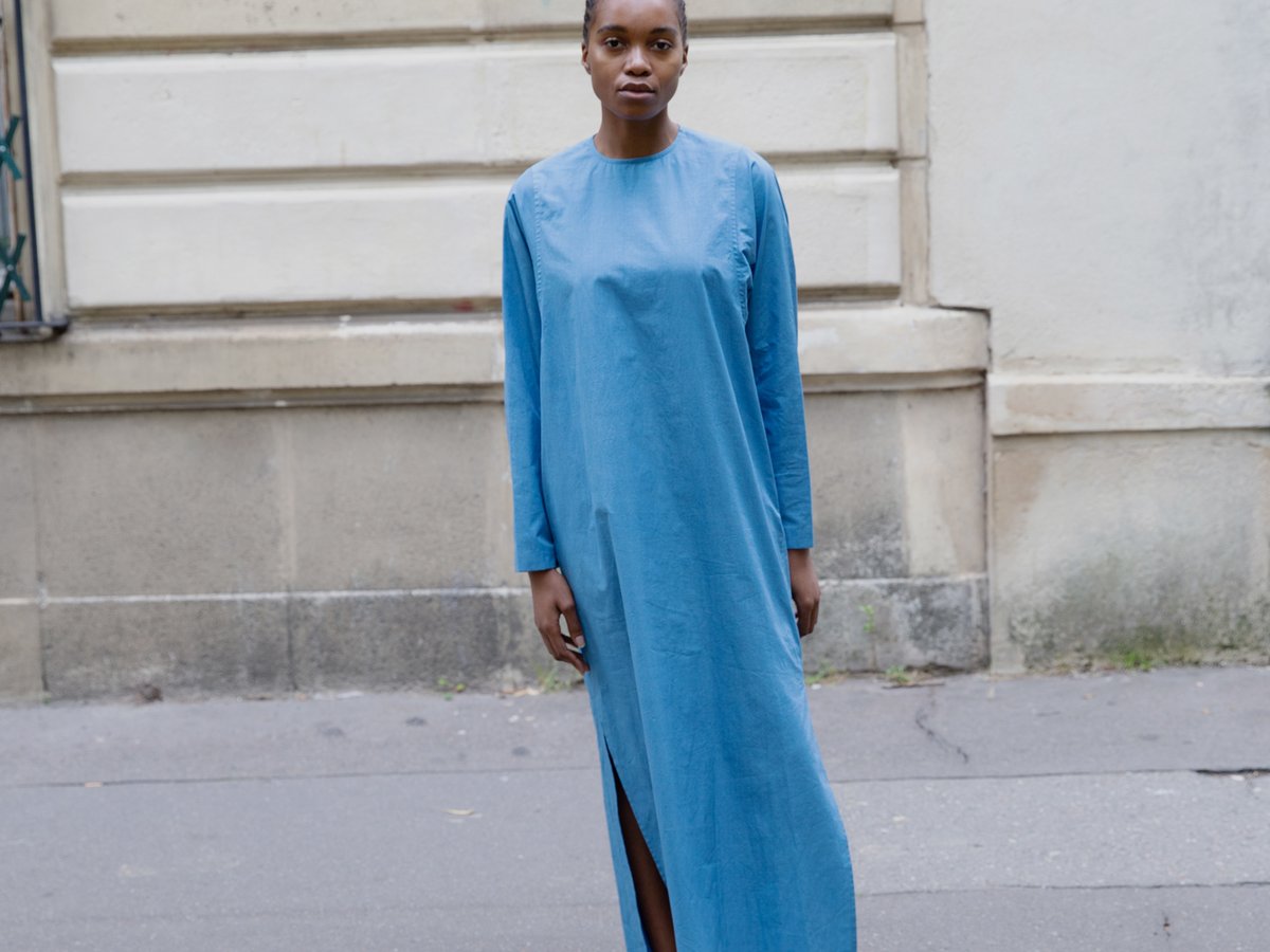 うさとの服　プルオーバー　藍染 うさとの服 usaato 藍染め プルオーバー うさとの服 usaato 藍染め 貫