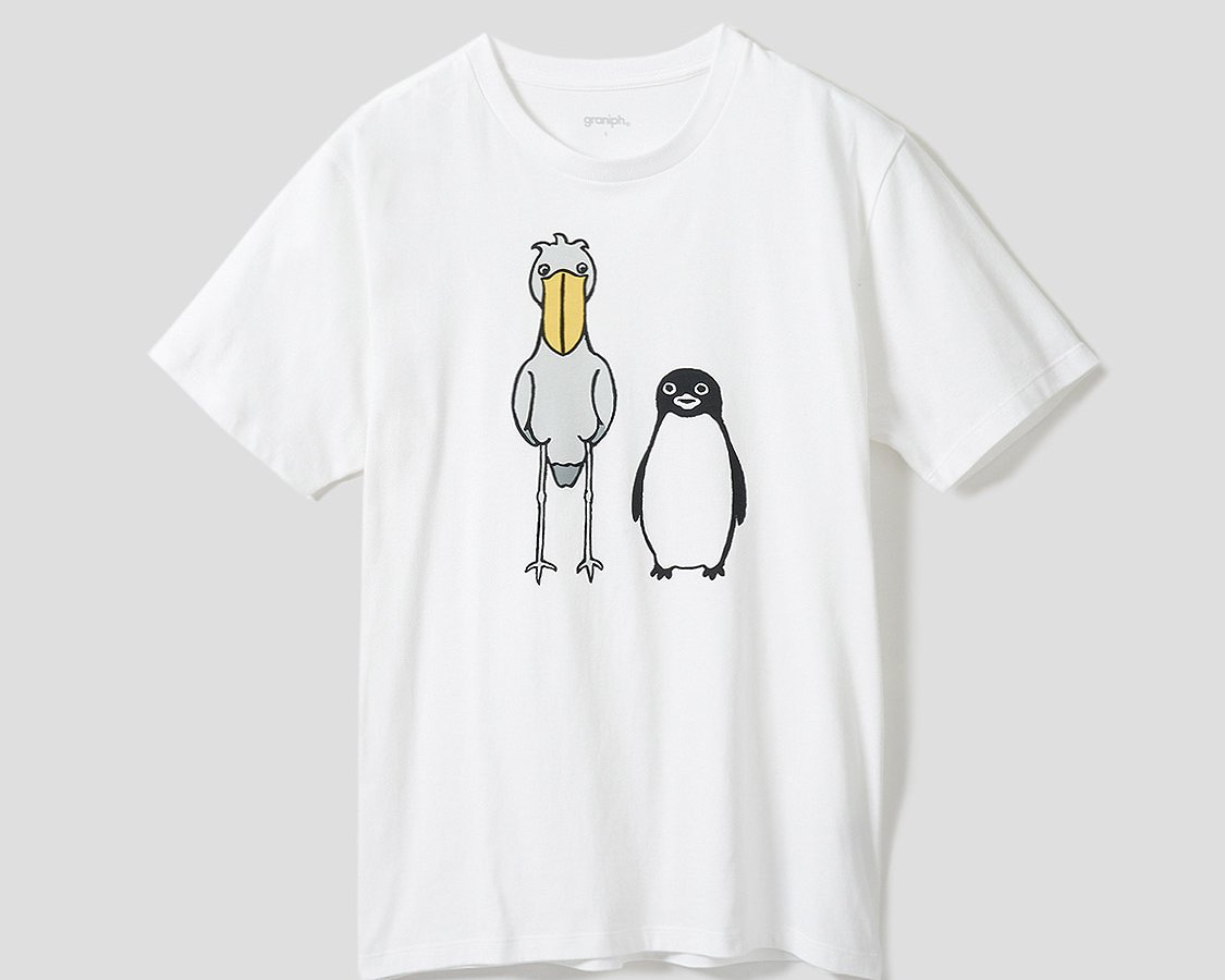 グラニフ × さかざきちはる、ペンギンとハシビロコウがモチーフの新作13アイテムを発売