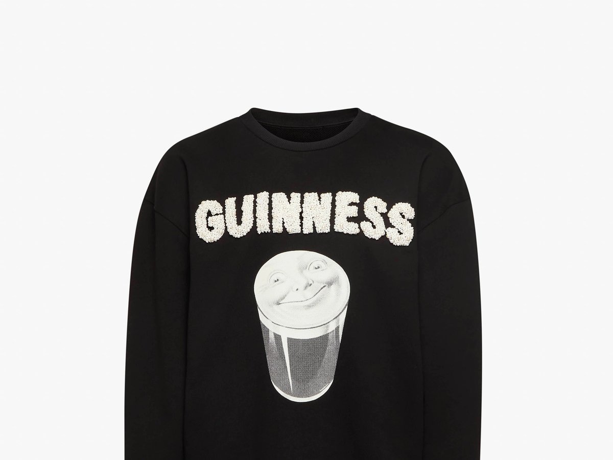 jwアンダーソン jw anderson スウェット　刺繍　超美品！！XL jw-guinness-005-923327d1-9ca2-