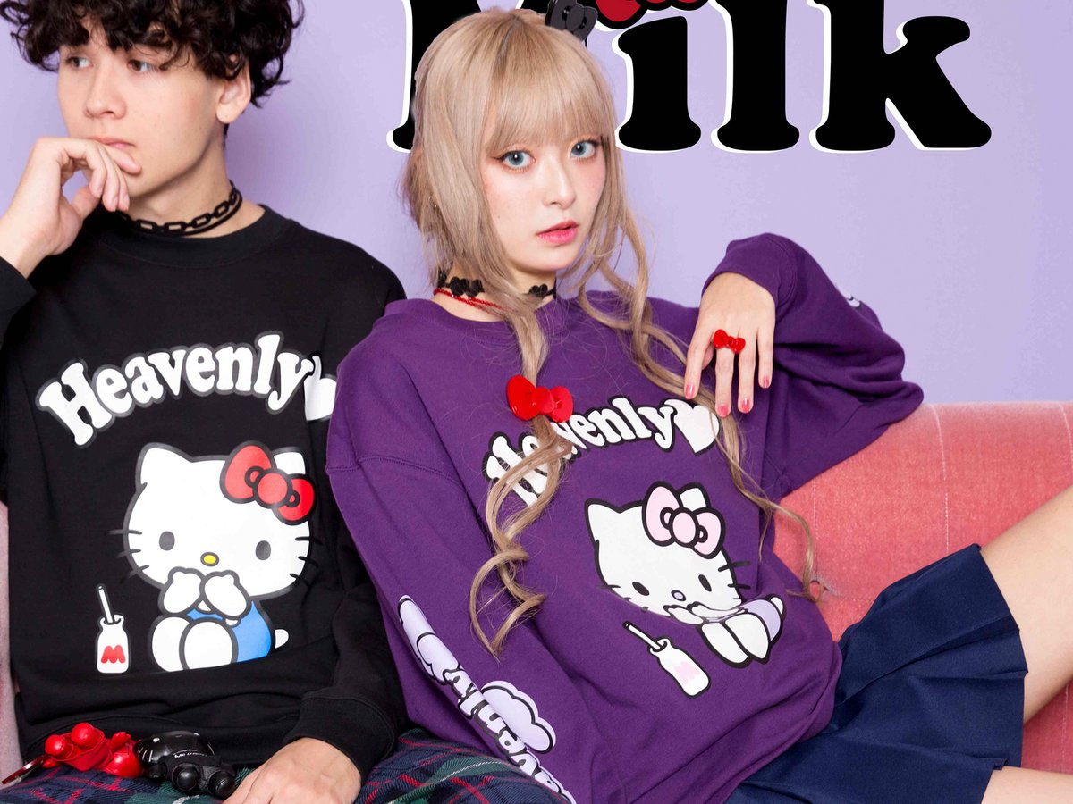 ミルク」がハローキティとのコラボコレクション発売、リボン柄を