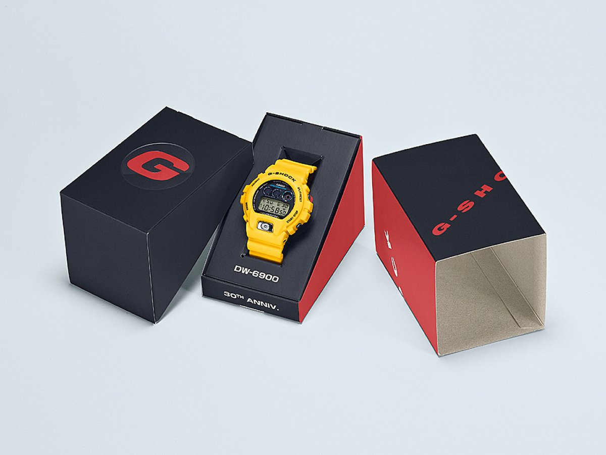 Gショック、「DW-6900」誕生30周年記念モデルを発売 90年代風の3色展開