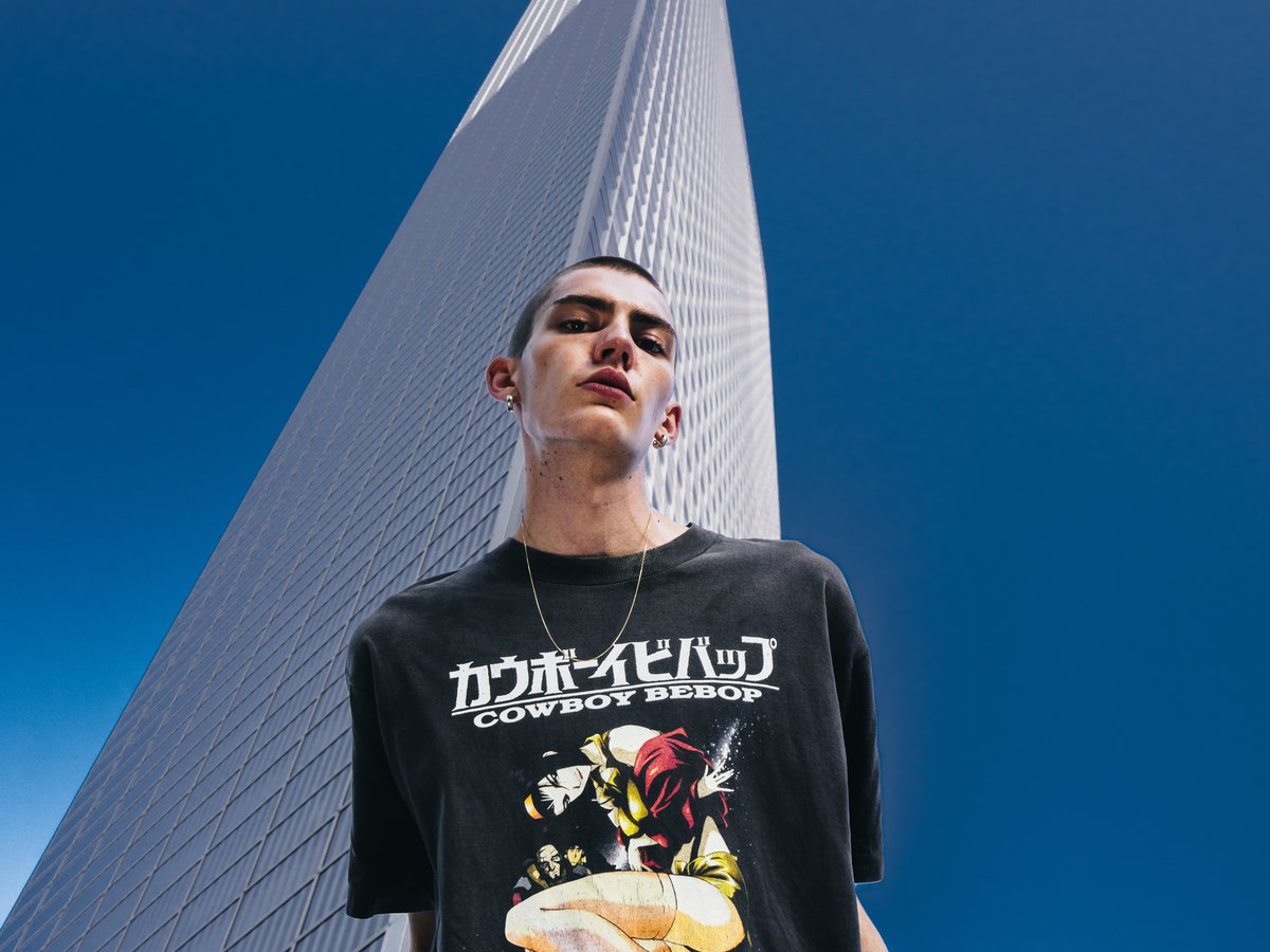 【SAINT MXXXXXX × カウボーイビバップ】コラボ Tシャツ CB_SS TEE / COWBOY BEBOP / BLACK - SAINT MXXXXXX (セント