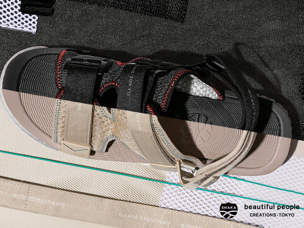 シャカbeautiful people × SHAKA サンダル 夏の定番コラボレーション SHAKA × beautiful people どこへでも行ける