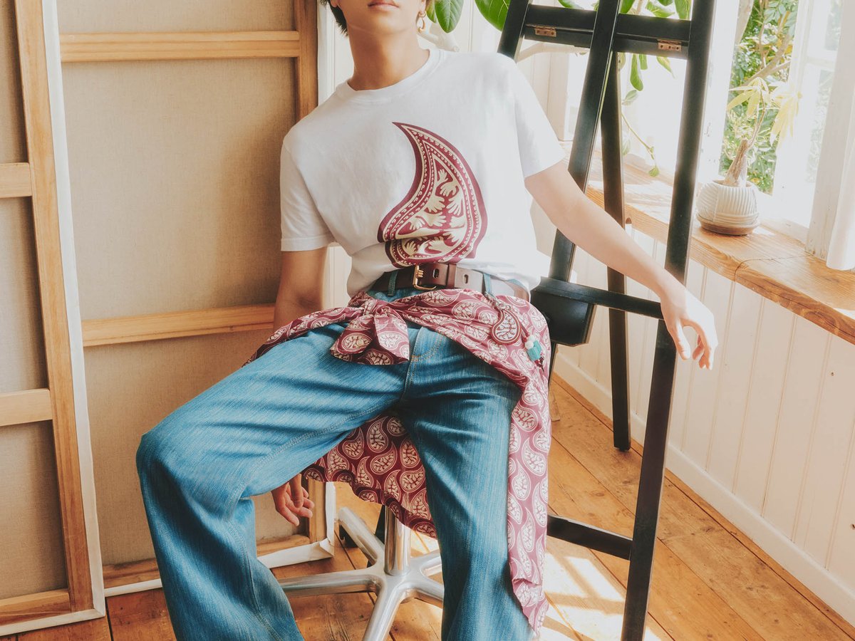 ETRO 髙橋海人 コラボ 新品 ペイズリー柄 スカーフ etro-takahashi-20250520-001-