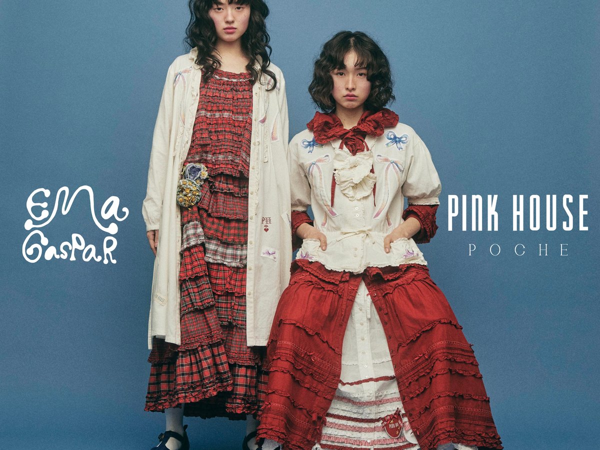 2022.2023のBEAMSとのコラボPINK HOUSE フェルメリスト ビームスが「ピンクハウス」に別注、ドレスやブラウス