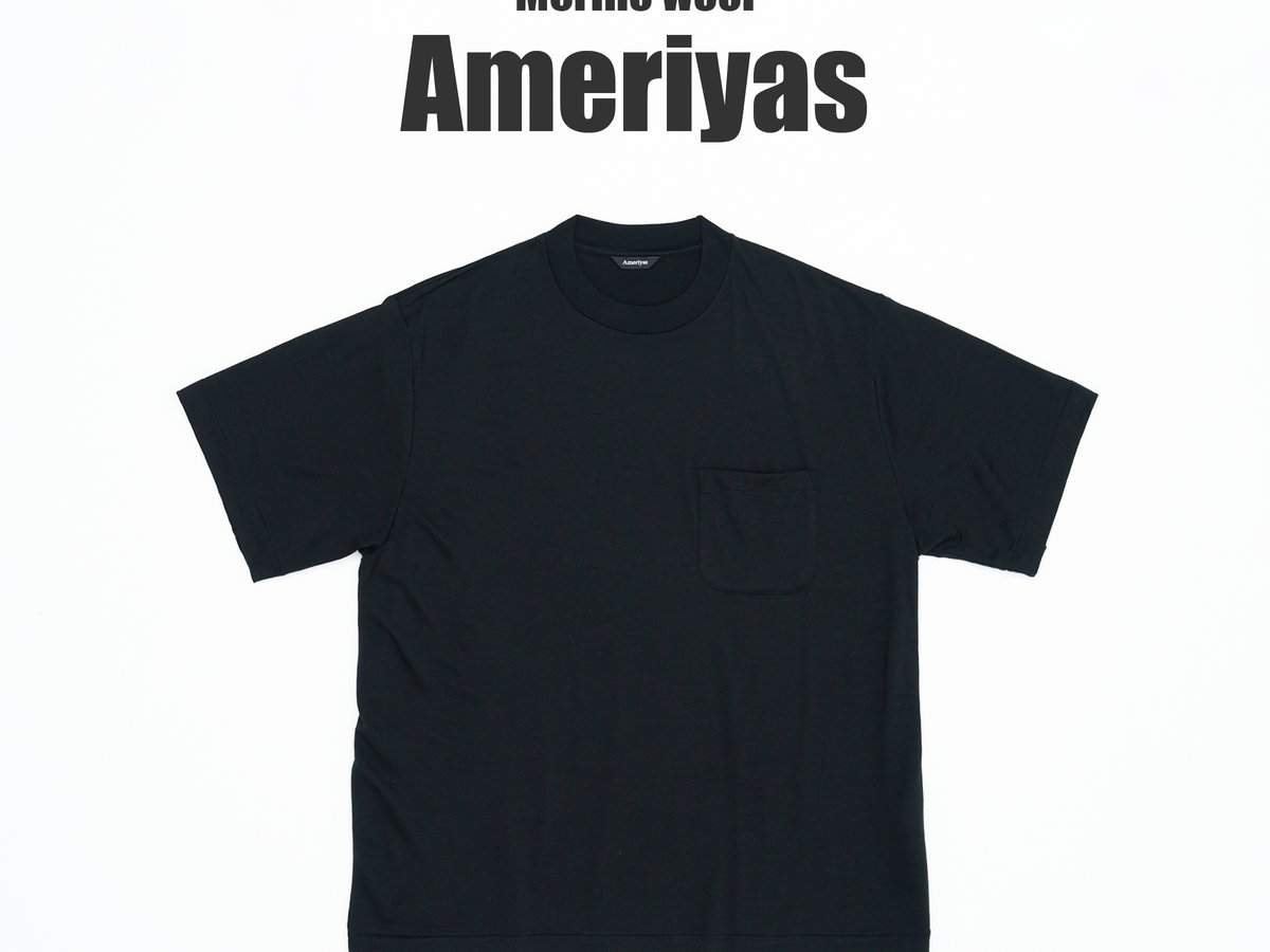 アメリヤス　ポケット付き　ウールtシャツ sizeM アメリヤス編】メリノウールTシャツを徹底レビュー