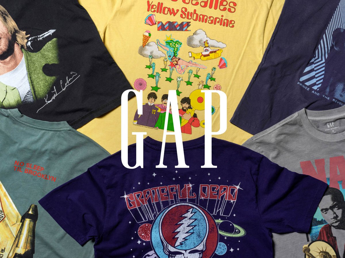 ギャップが「Vintage Music Tees」コレクションを発売 ザ