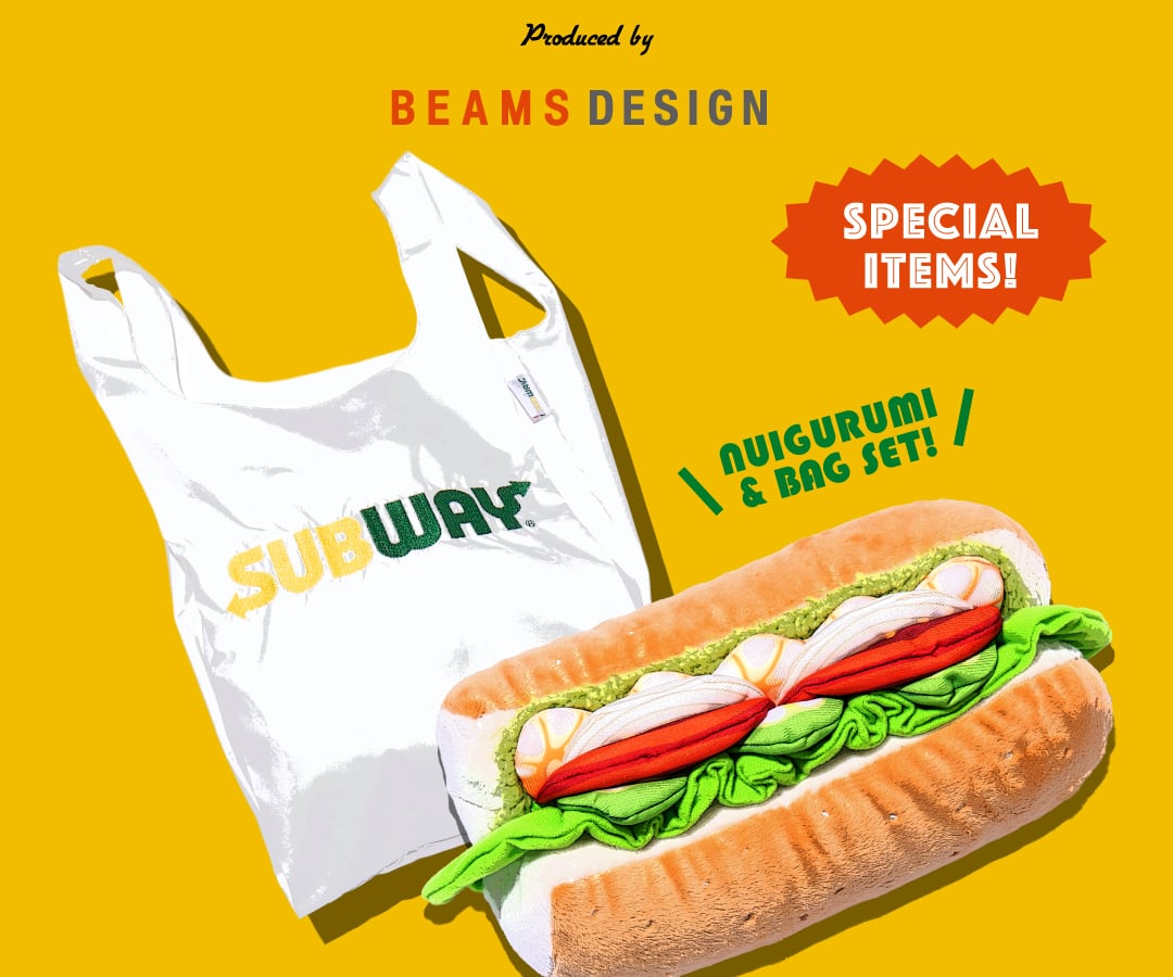 SUBWAY 60th 記念ビームスコラボぬいぐるみ&エコバッグ subway-60th-20250722-010-