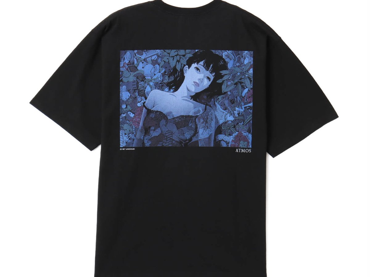 PERFECT BLUE × atmos Tシャツ Lサイズ アトモスが「PERFECT BLUE」とコラボ 劇中のセルスキャンを使用