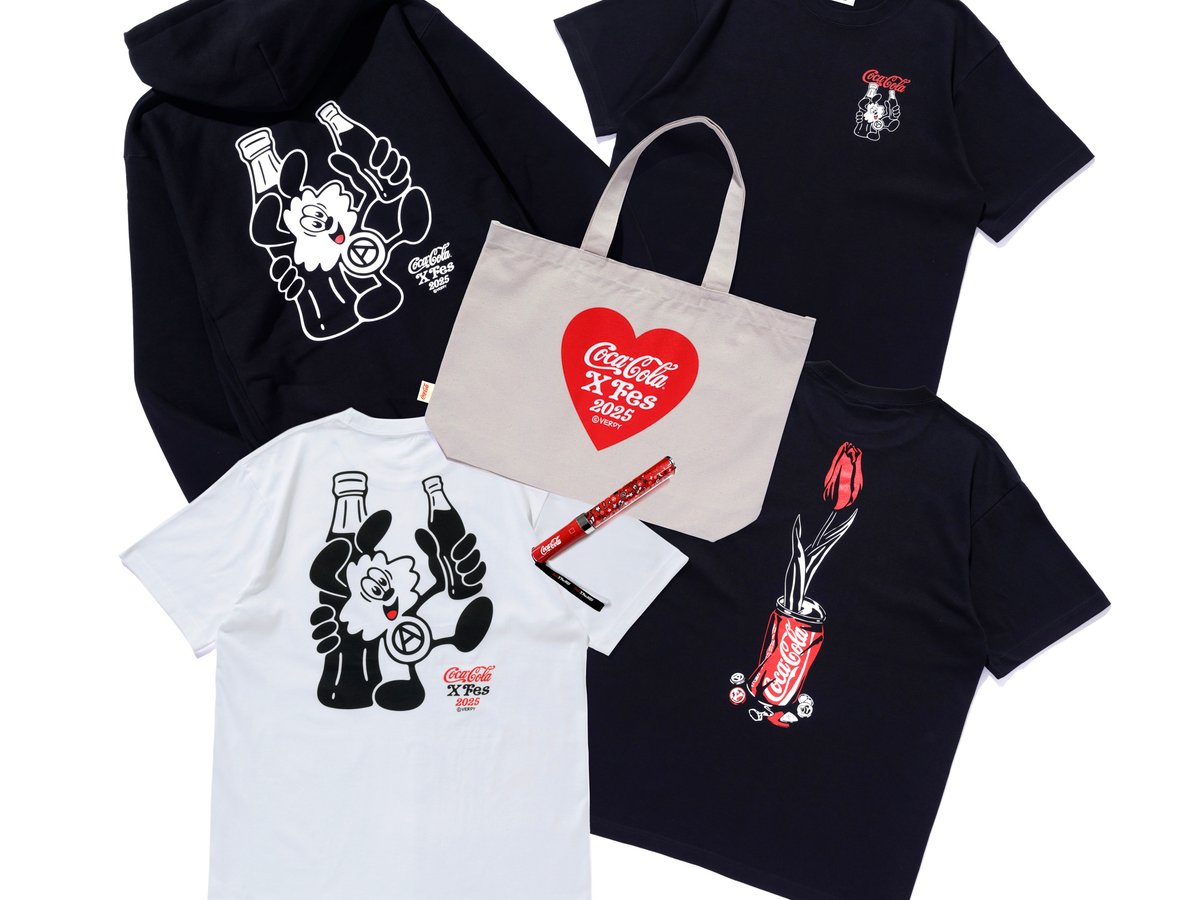 VERDYデザインのコカ・コーラフェス限定グッズ、イベント会場で
