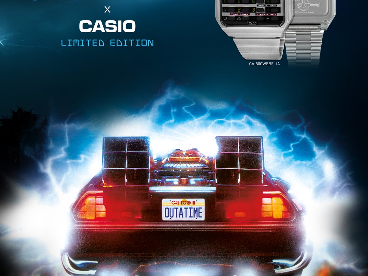 CASIO CA-500WE バック・トゥ・ザ・フューチャーコラボ 10月21日発売》カシオ クラシック バックトゥザフューチャー