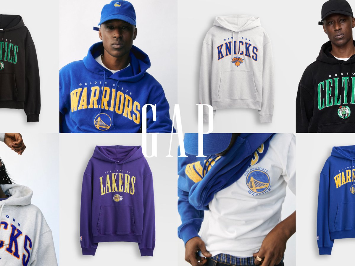 GAP NBA限定コラボ　LAKERS パーカー　XL ギャップがNBAとコラボ ウォリアーズなど各チームロゴをデザインした