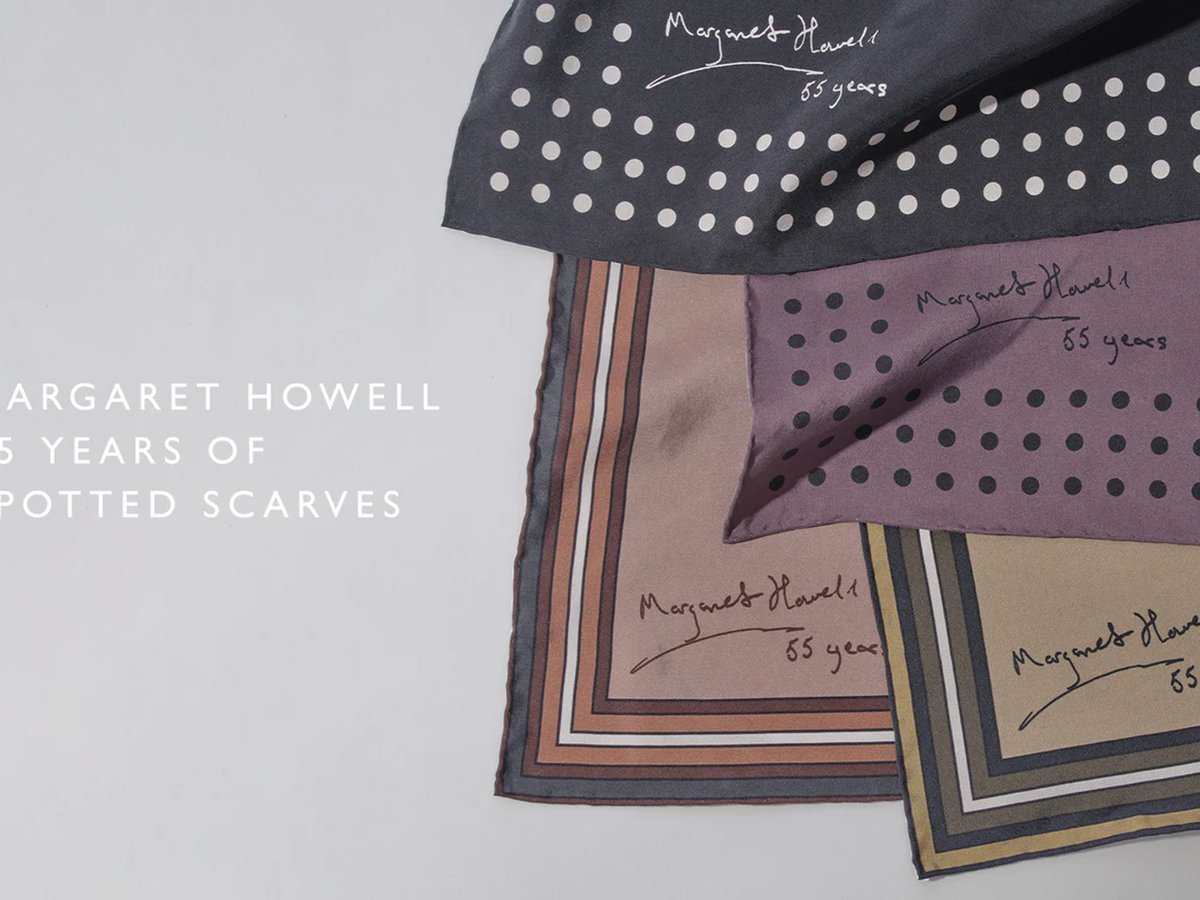 マーガレットハウエル ドット 大判スカーフ 2025年最新】MARGARET HOWELL 柄・デザイン：ドット レディース