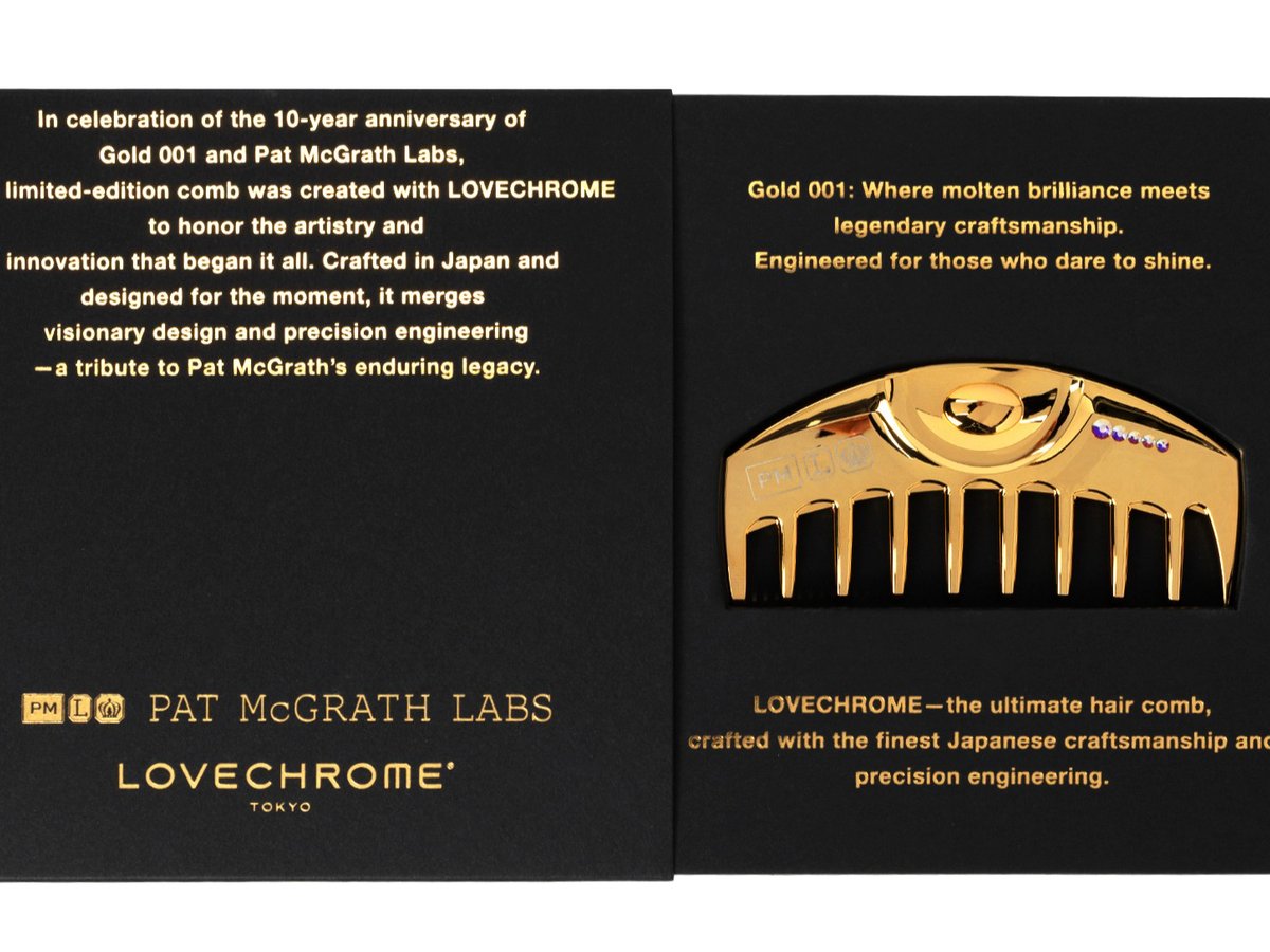 美髪コームの「ラブクロム」と「パット マクグラス ラボ」が