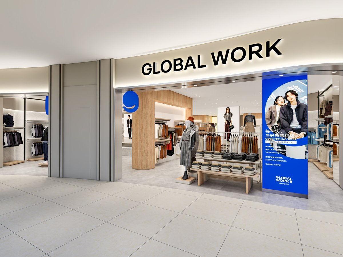 ジ*ク様 グローバル　GLOBAL グローバル グローバルワークが上海に1号店をオープン カシミヤニットや限定