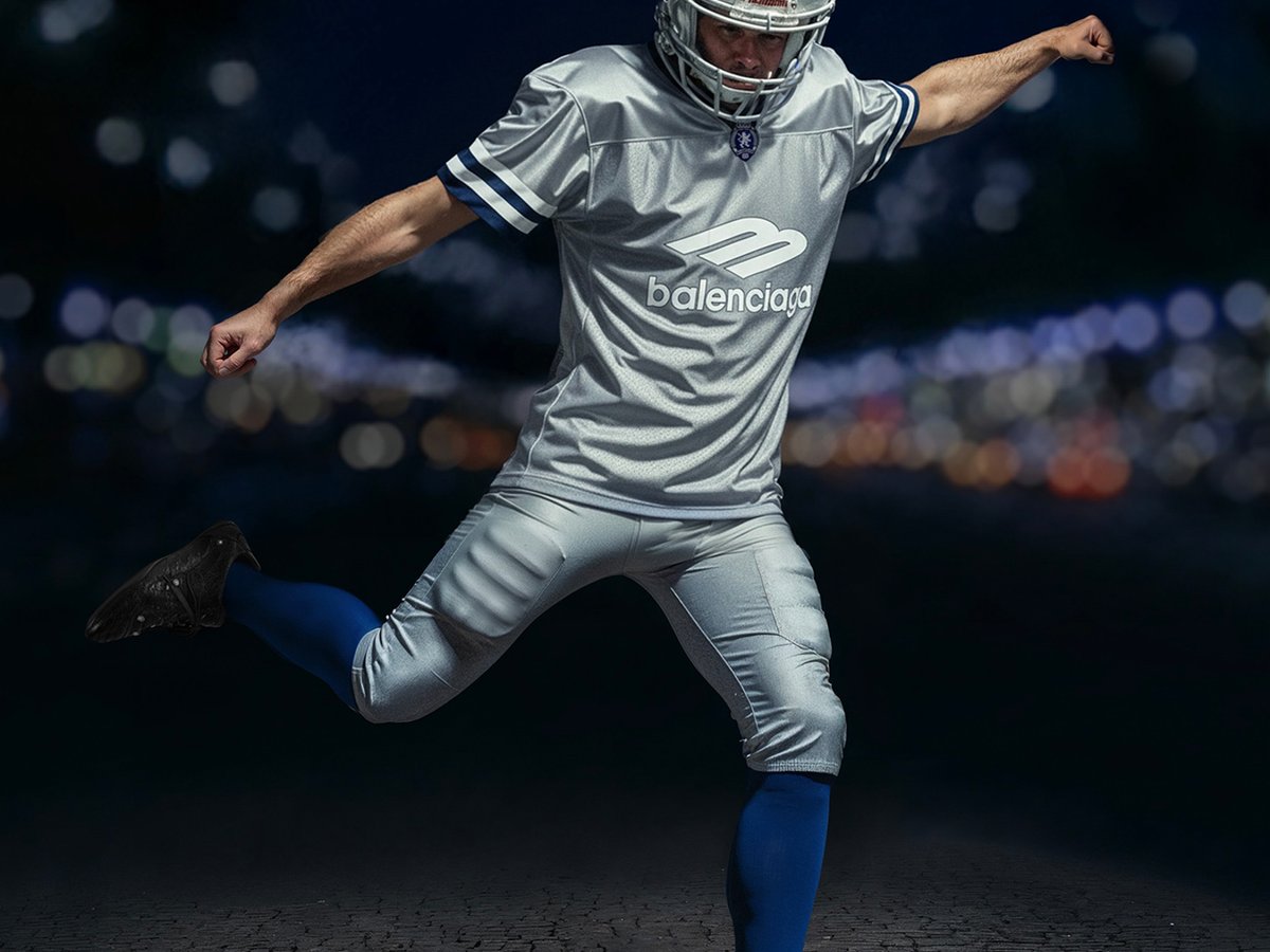 バレンシアガが「アメフト」モチーフを初採用 ユニフォームや練習着に