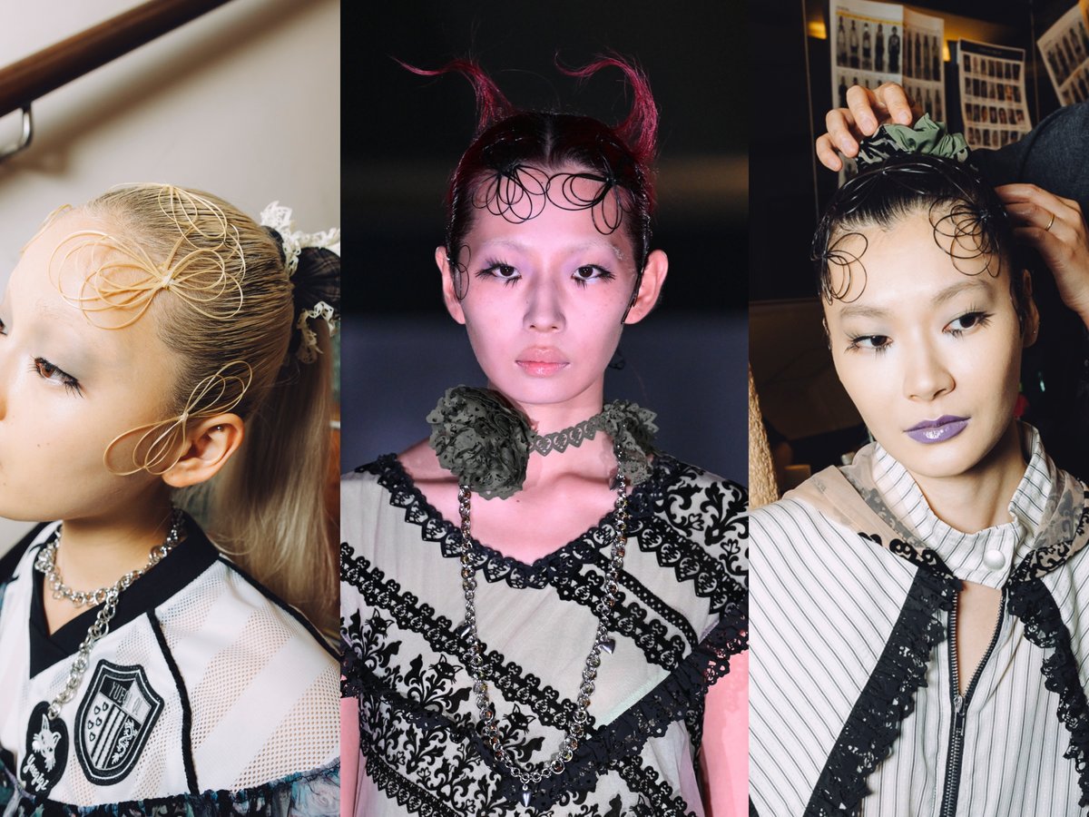 バックステージ】「YUEQI QI」26SSコレクションのヘアメイクをレポート