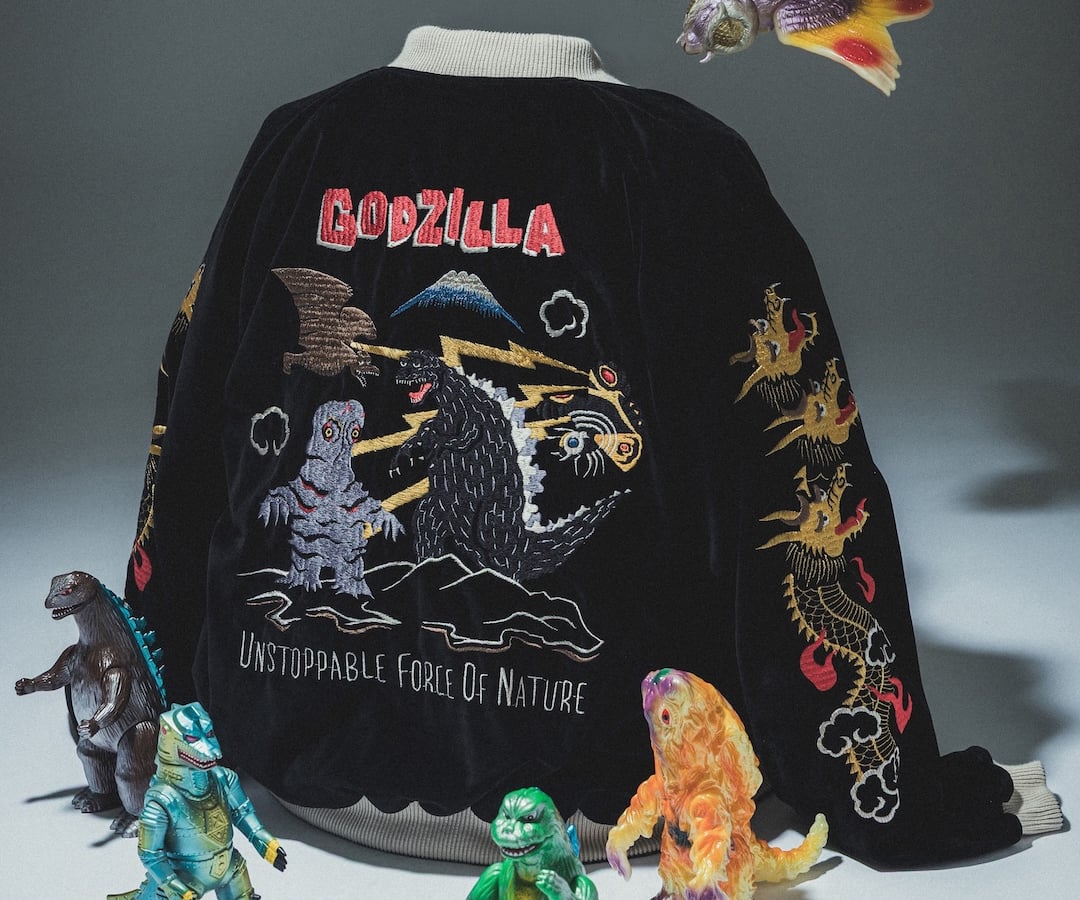 ビームス　テーラー東洋　スカジャン　リバーシブル ビームス ジャパンがテーラー東洋に別注、ゴジラモチーフの