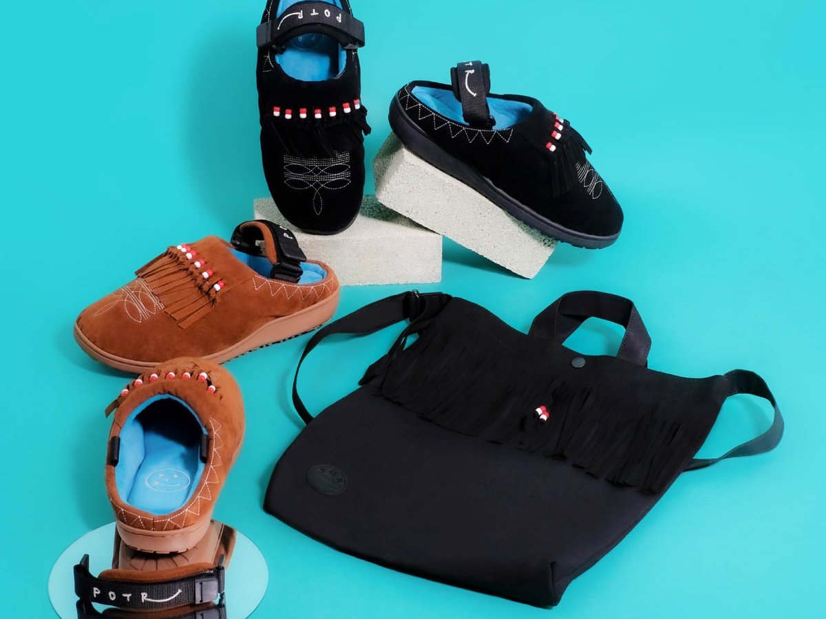 スブとPOTRが初コラボ モカシンシューズをモチーフにしたサンダルと