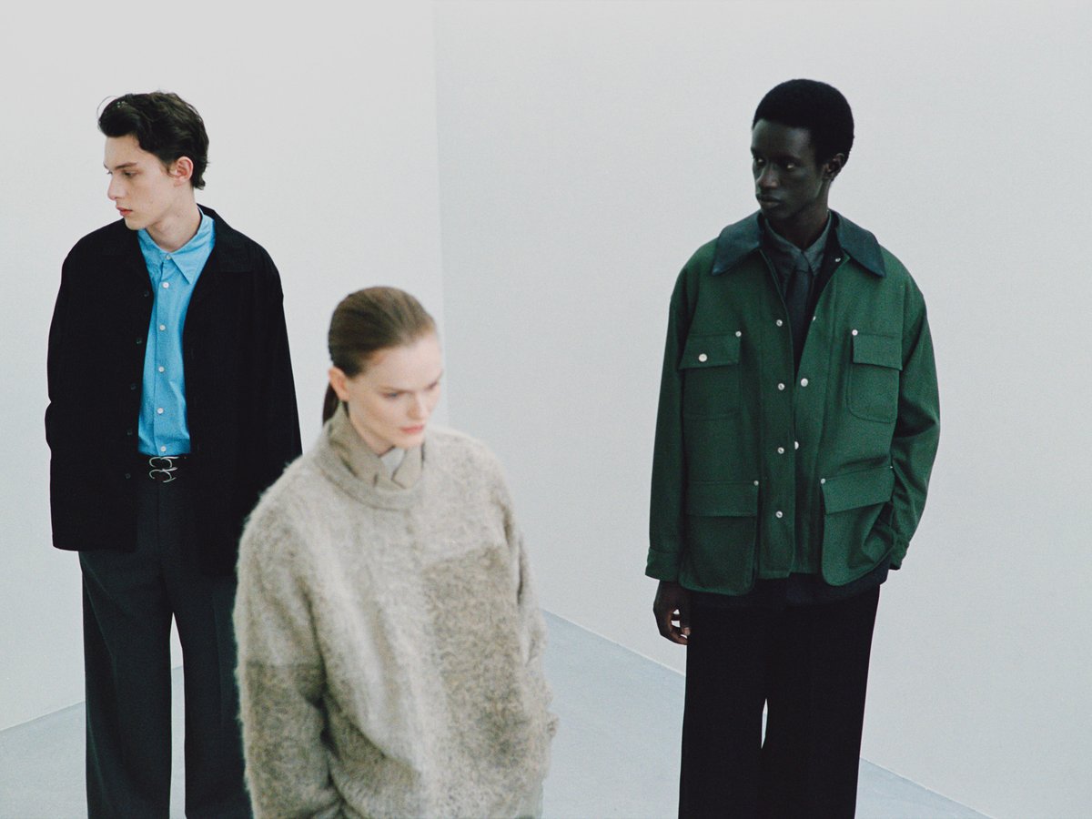 グラフペーパー × ヨーク、グラデーションカラーのジャカードニット