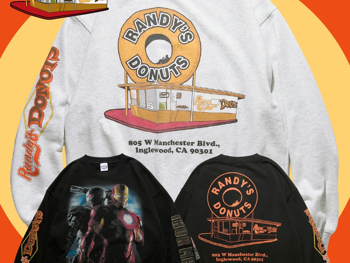 フリークスストア × アイアンマン × ランディーズドーナツ スウェット