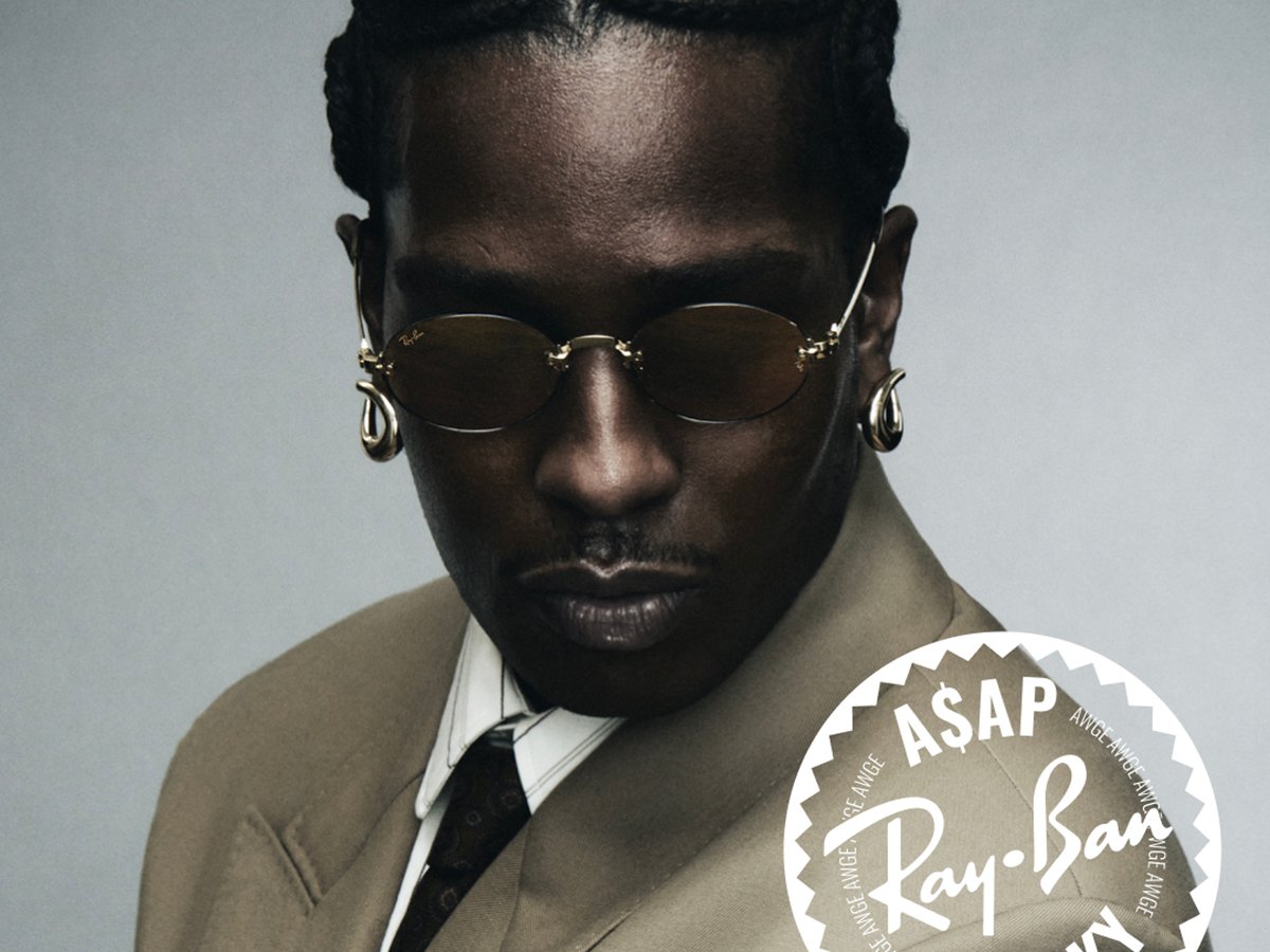 激レア　ASAP ROCKY エイサップロッキー UK 大型　アートフレーム レイバンがエイサップ・ロッキーが手掛けた新作アイウェアを発売