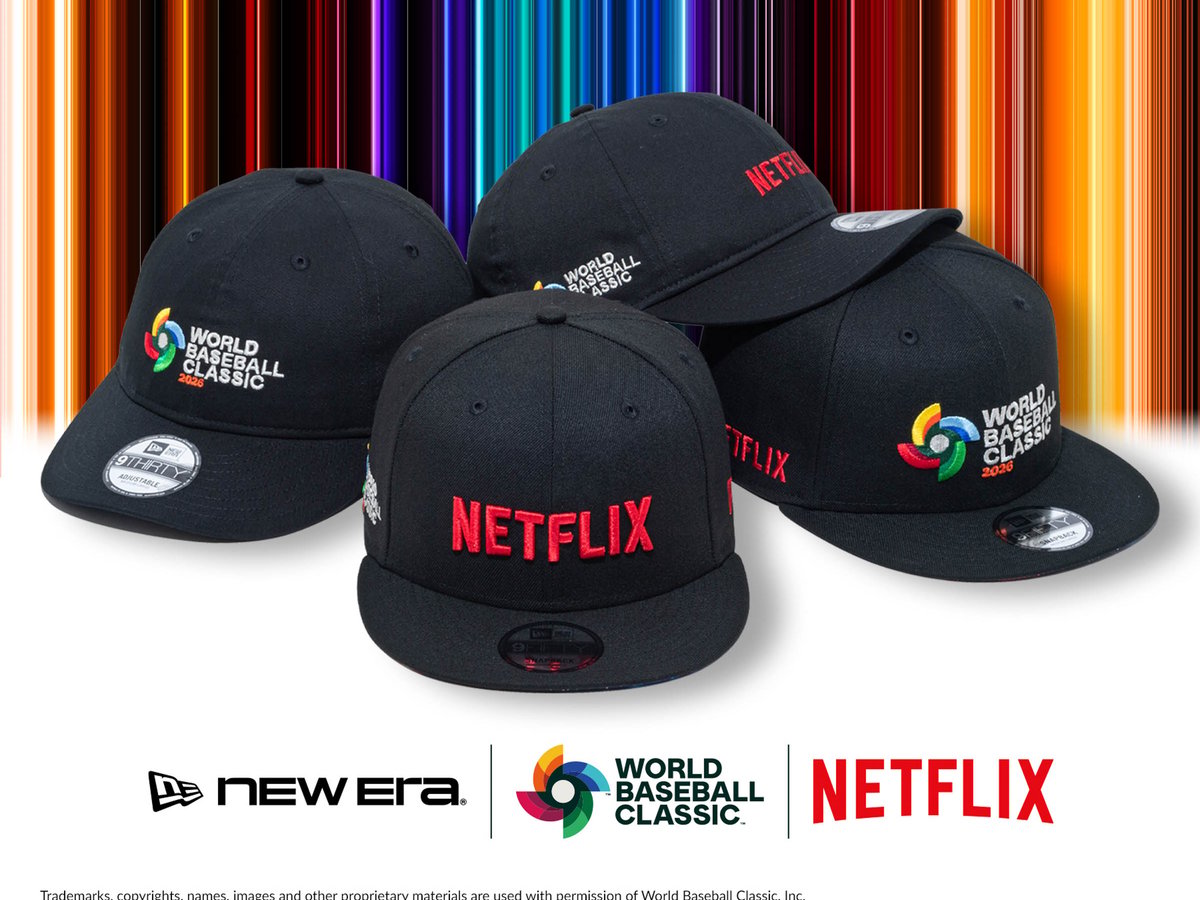 新品★WBC2026キャップNetflix× ニューエラ ネットフリックス ニューエラ × WBC × ネットフリックス ロゴをデザインしたキャップとT