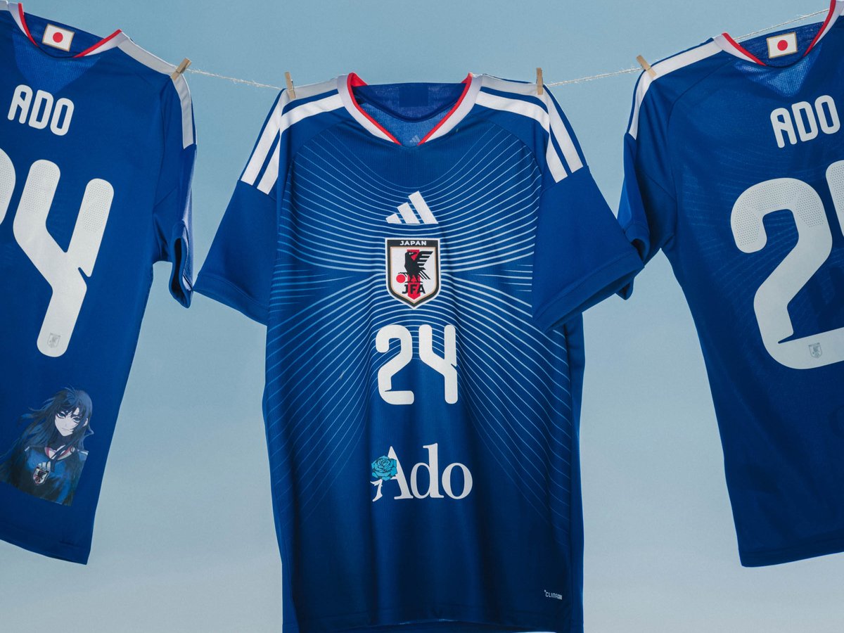 アディダスがAdoコラボのサッカー日本代表ユニフォームを発売 限定
