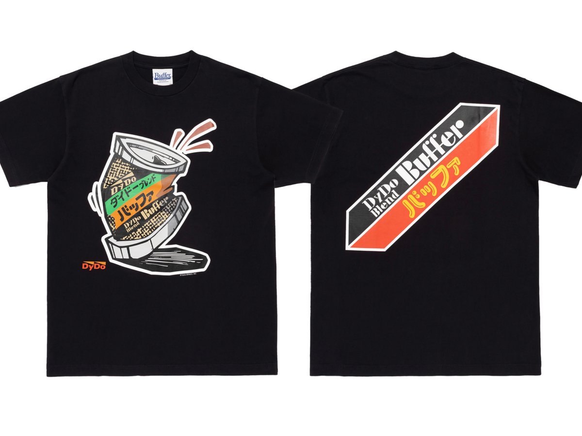 西山徹による「バッファ」がダイドードリンコとコラボ Tシャツや
