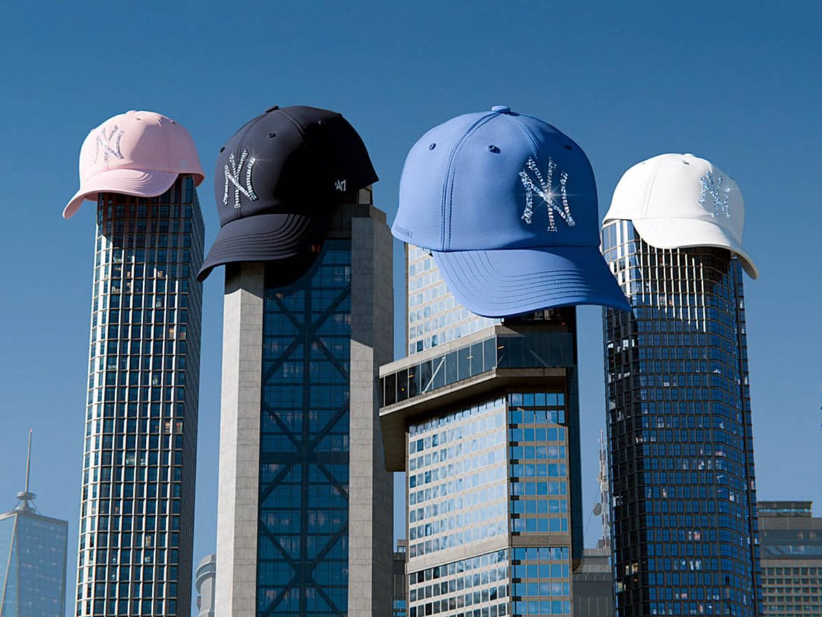 スワロフスキー × 47 × MLB クリスタルをデザインしたキャップを発売