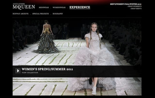アレキサンダー・マックイーン2011春夏ショー映像公開