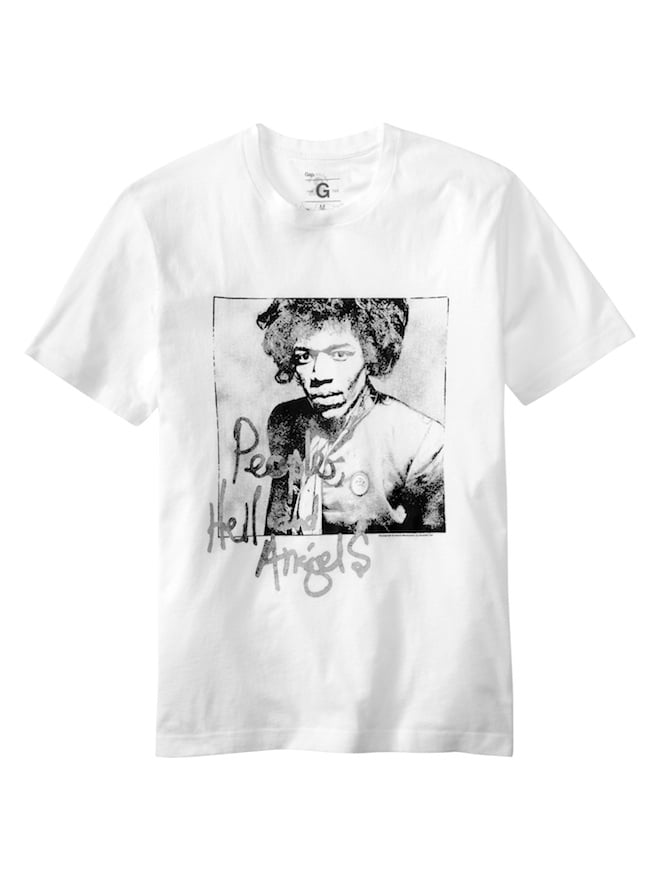 ギャップ、故ジミ・ヘンドリックス生誕70周年Tシャツ発表