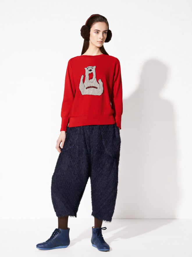 極美品✨ プリーツプリーズ イッセイミヤケ パンツ レッド サイズ3 日本製 プリーツ プリーズ イッセイ ミヤケからクマシリーズ登場