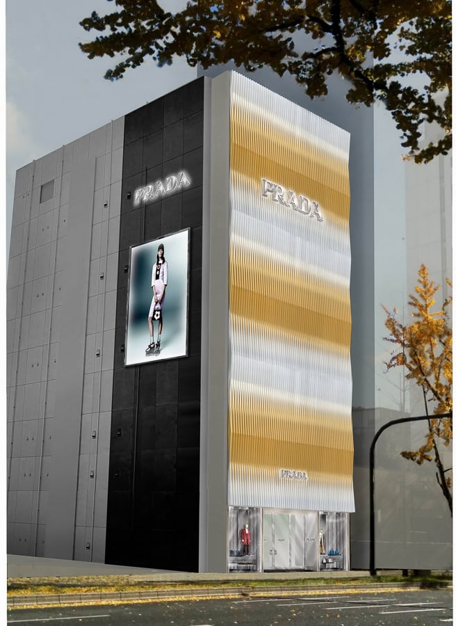 プラダ、青山に次ぐ大型旗艦店を大阪に出店