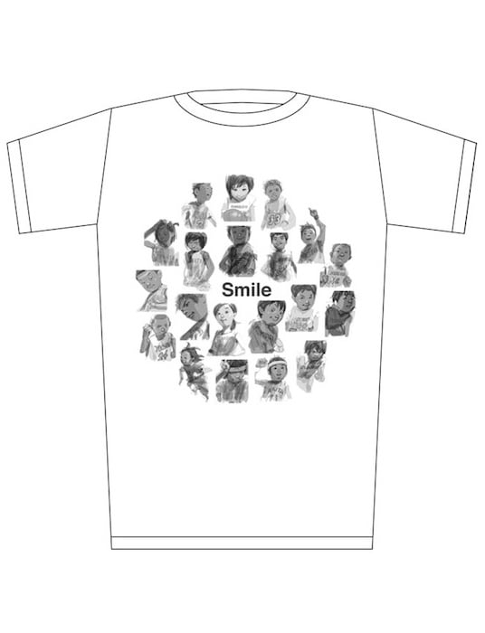 井上雄彦描くイラスト「Smile」がTシャツに BEAMSから