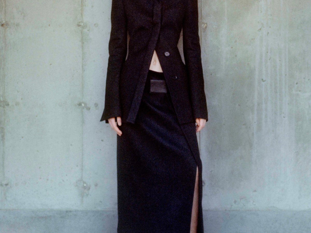 28万新品 PROENZA SCHOULE 黒ラムレザー パフスリ ブラウス 4 