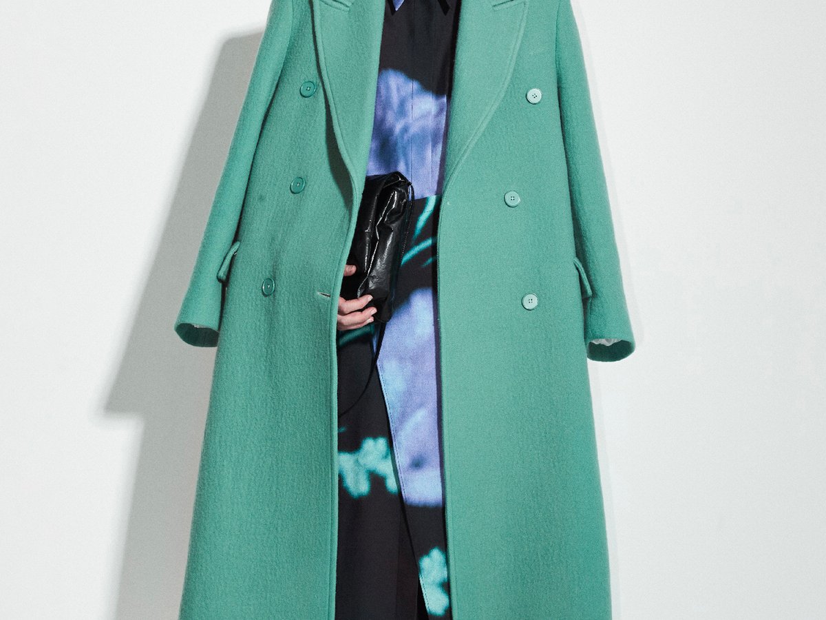 〓christian wijnants〓 GREEN WOOLチェックCOAT 〓christian wijnants〓 GREEN WOOLチェックCOAT