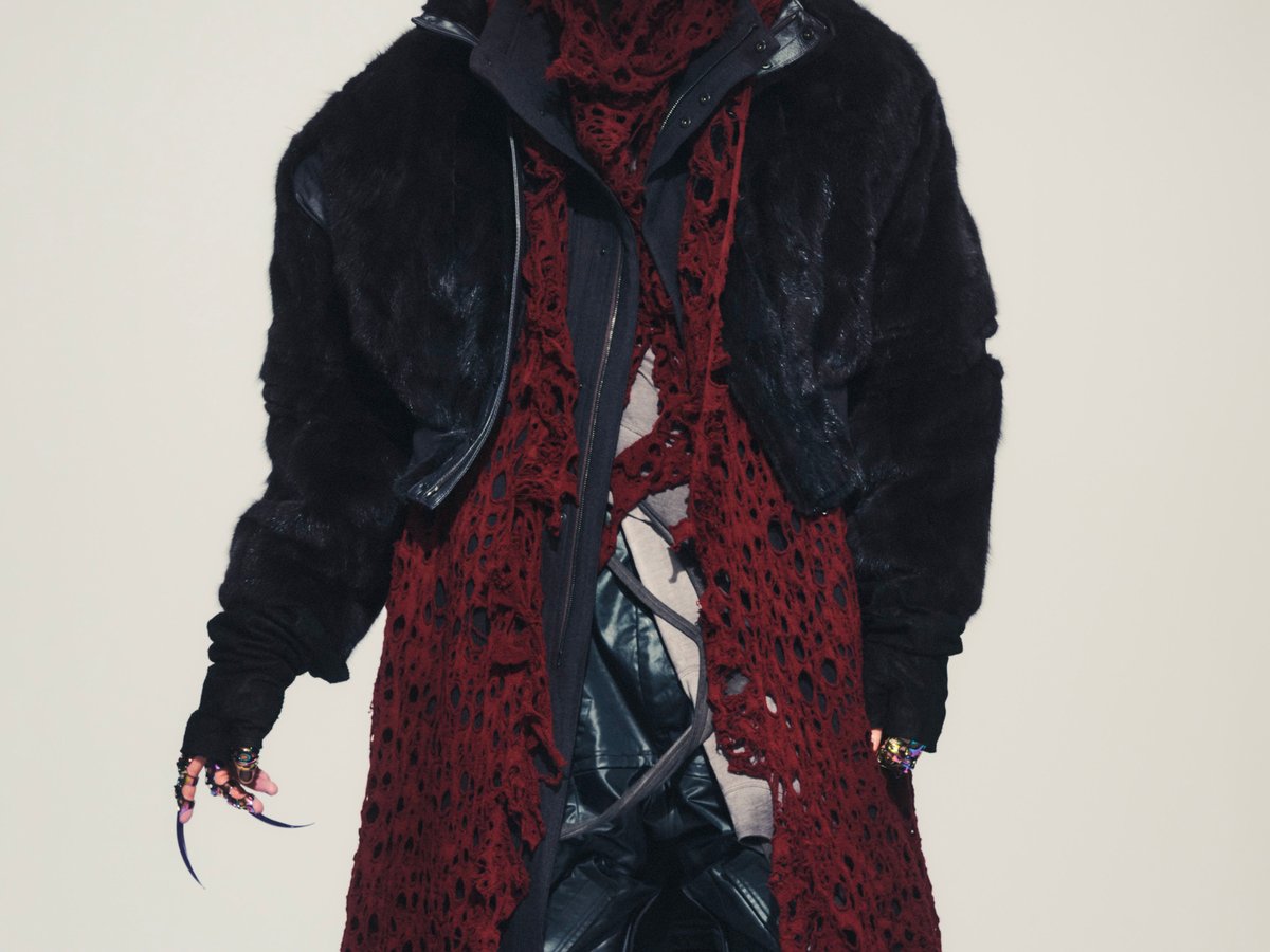 新品‼️最終値下‼️定価12万 JULIUS 24SS レザー 切替オーバー コート JULIUS_24aw-00001_top-7f9fb304