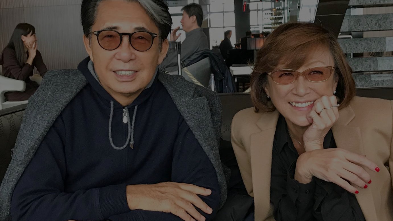 高田賢三と鈴木三月（筆者）、2019年7月 東京にて