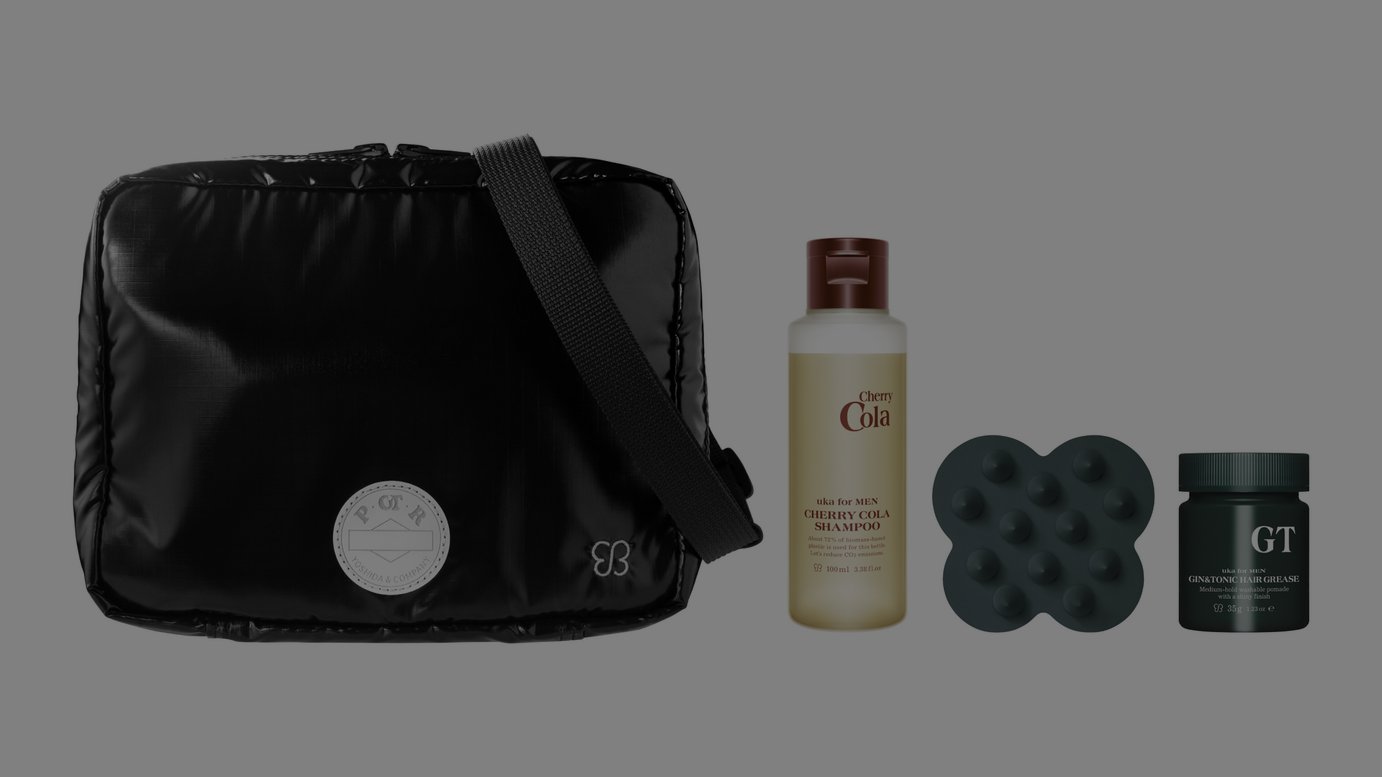 「uka for MEN x POTR GROOMING 2WAY POUCH KIT」