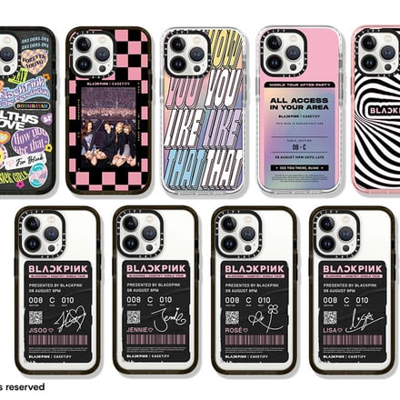 casetify ケースティファイ ブラックピンク iPhone13 ケース