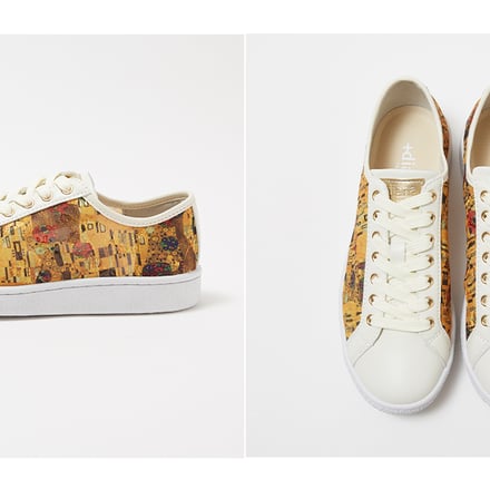 モネの 睡蓮 やミュシャの 百合 がスニーカーに ダイアナの人気シリーズから発売